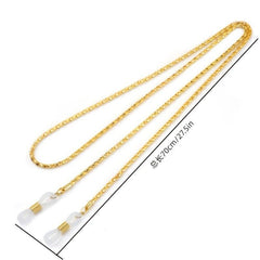 Metal Sunglasses Neck Chain with Reading Rope Glasses Clip