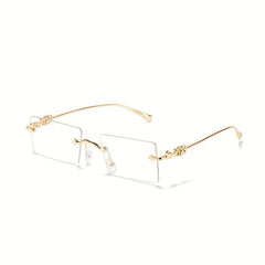 Men's Metal Rimless Glasses