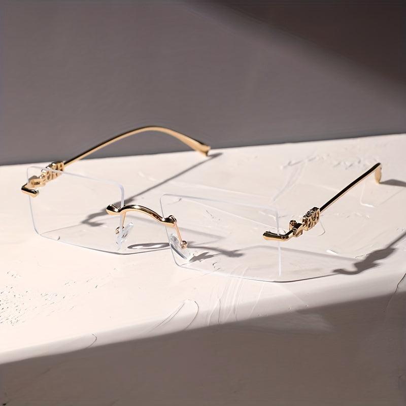 Men's Metal Rimless Glasses