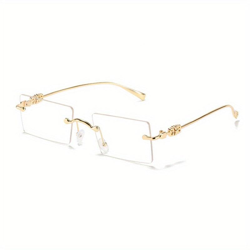 Men's Metal Rimless Glasses