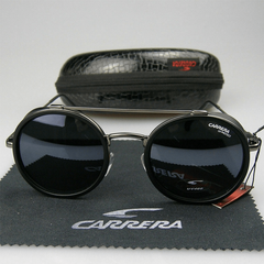 Men's Retro Round Sunglasses UV Protection With Glasses Case