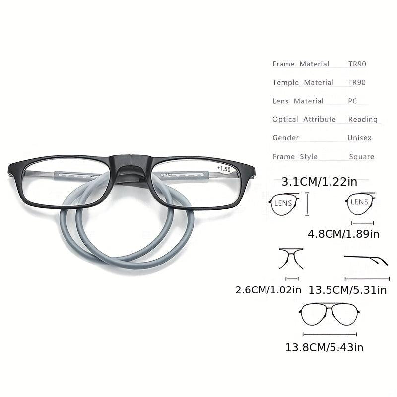 Portable Hanging Presbyopic Glasses Magnetic Suction Frame
