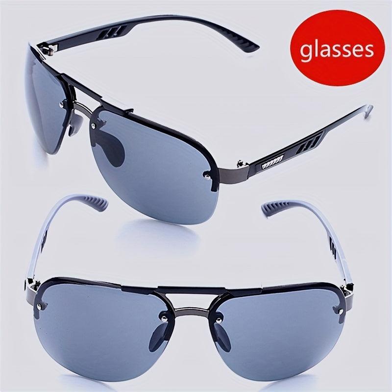 UV400 Polarized Driving Sunglasses Rimless Eyewear Men Women