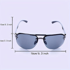 UV400 Polarized Driving Sunglasses Rimless Eyewear Men Women