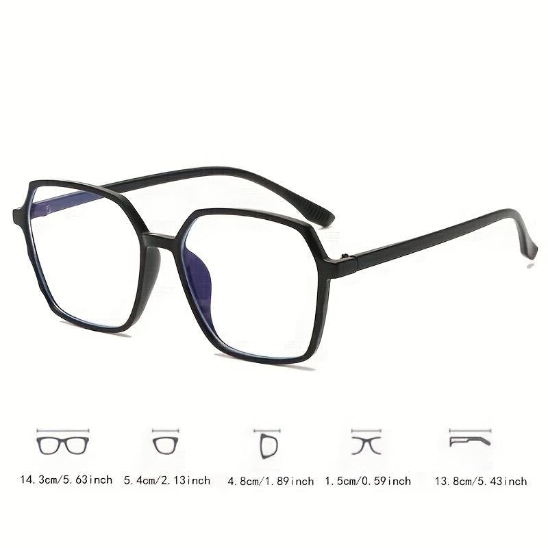 Men's Square Frame Light Glasses Unisex UV Ray Eyeglasses