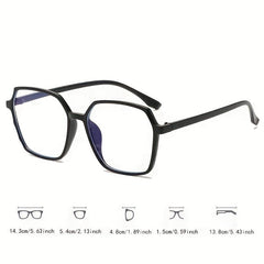 Men's Square Frame Light Glasses Unisex UV Ray Eyeglasses