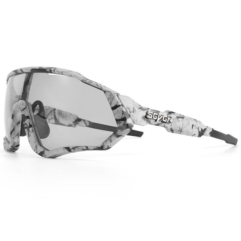 SCVCN Sports Men's Cycling Sunglasses Photochromic Protection Cycling Glasses