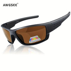 Polarized Sports Sunglasses Frosted Frame Men Women UV 400