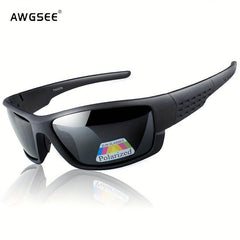 Polarized Sports Sunglasses Frosted Frame Men Women UV 400