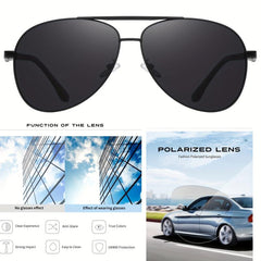 Big XL Wide Frame Extra Large Polarized Aviator Sunglasses