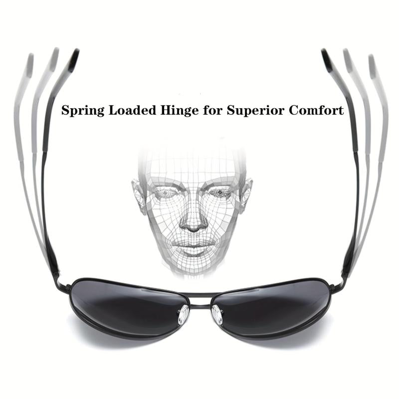 Big XL Wide Frame Extra Large Polarized Aviator Sunglasses