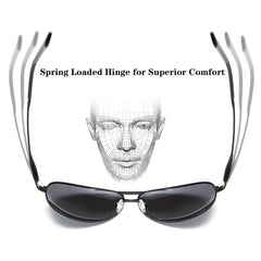 Big XL Wide Frame Extra Large Polarized Aviator Sunglasses