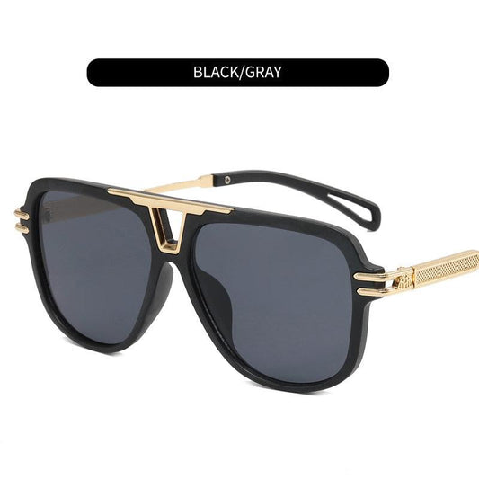 Oversized Aviator Sunglasses Gold Frame Vintage Sun Glasses