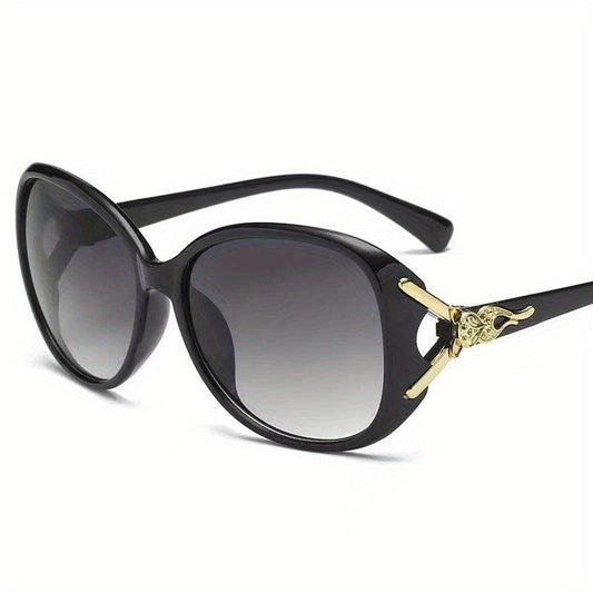 Oval Frame Sunglasses for Men Women Gradient Lens UV400