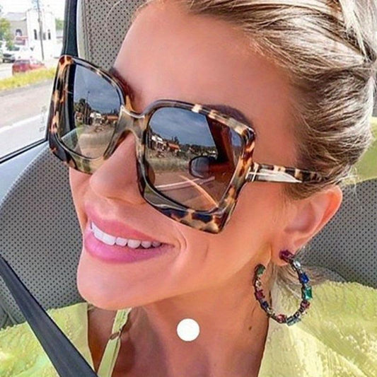 Large Mirror Lens Sunglasses UV400