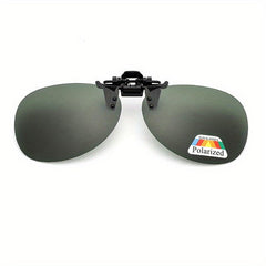 Rimless Polarized Clip On Sunglasses Anti glare Lens Accessory