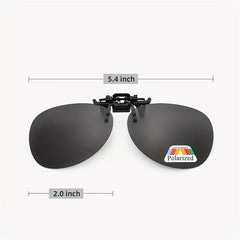 Rimless Polarized Clip On Sunglasses Anti glare Lens Accessory