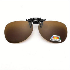 Rimless Polarized Clip On Sunglasses Anti glare Lens Accessory