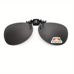 Rimless Polarized Clip On Sunglasses Anti glare Lens Accessory