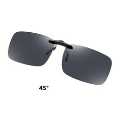 Men's Polarized Clip On Sunglasses Compact Fit UV Resistant