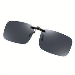 Men's Polarized Clip On Sunglasses Compact Fit UV Resistant