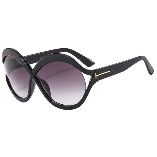 Vintage Oversize Frame Lady Sunglasses