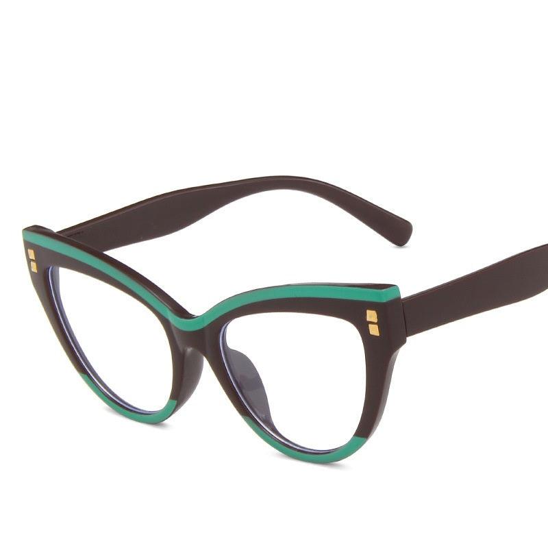 Oversized Light Blocking Cat Eye Glasses - Relieve Eye Fatigue