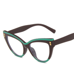 Oversized Light Blocking Cat Eye Glasses - Relieve Eye Fatigue