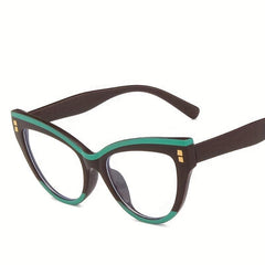 Oversized Light Blocking Cat Eye Glasses - Relieve Eye Fatigue