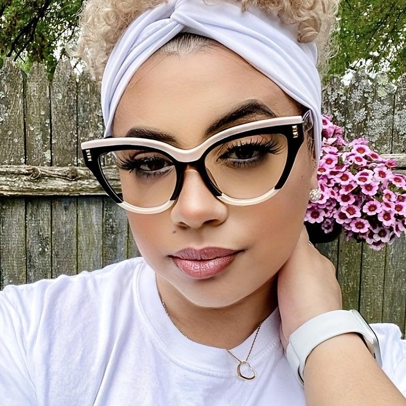 Oversized Light Blocking Cat Eye Glasses - Relieve Eye Fatigue