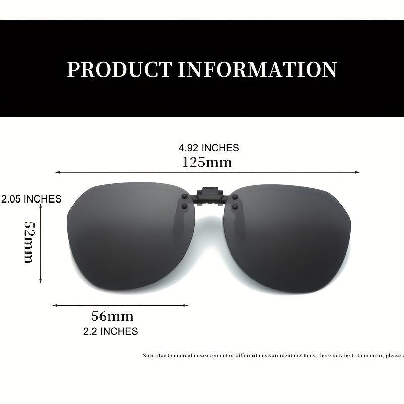 Men's Clip-On Polarized Sunglasses for Fishing Driving