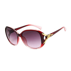 Oval Sunglasses Fox Head Charm Gradient Glasses UV400