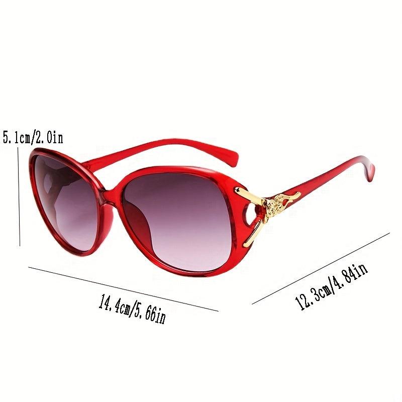 Oval Sunglasses Fox Head Charm Gradient Glasses UV400
