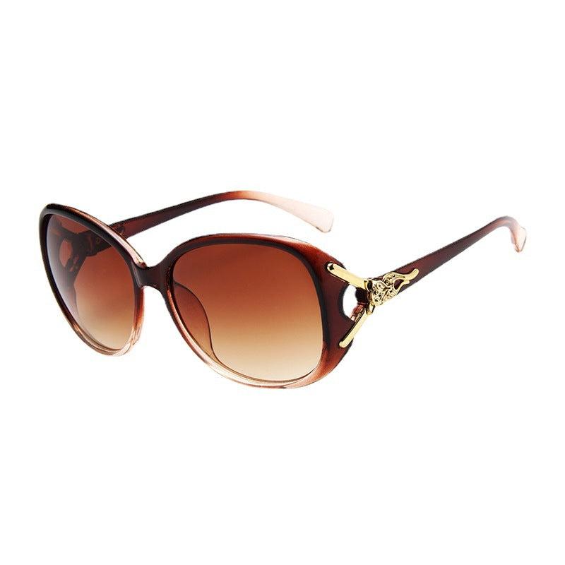 Oval Sunglasses Fox Head Charm Gradient Glasses UV400