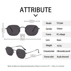 Multicolor UV Protection Sunglasses with Zipper Case