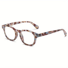 Retro Tortoiseshell Reading Glasses Anti Light Spring Hinge Presbyopic Unisex