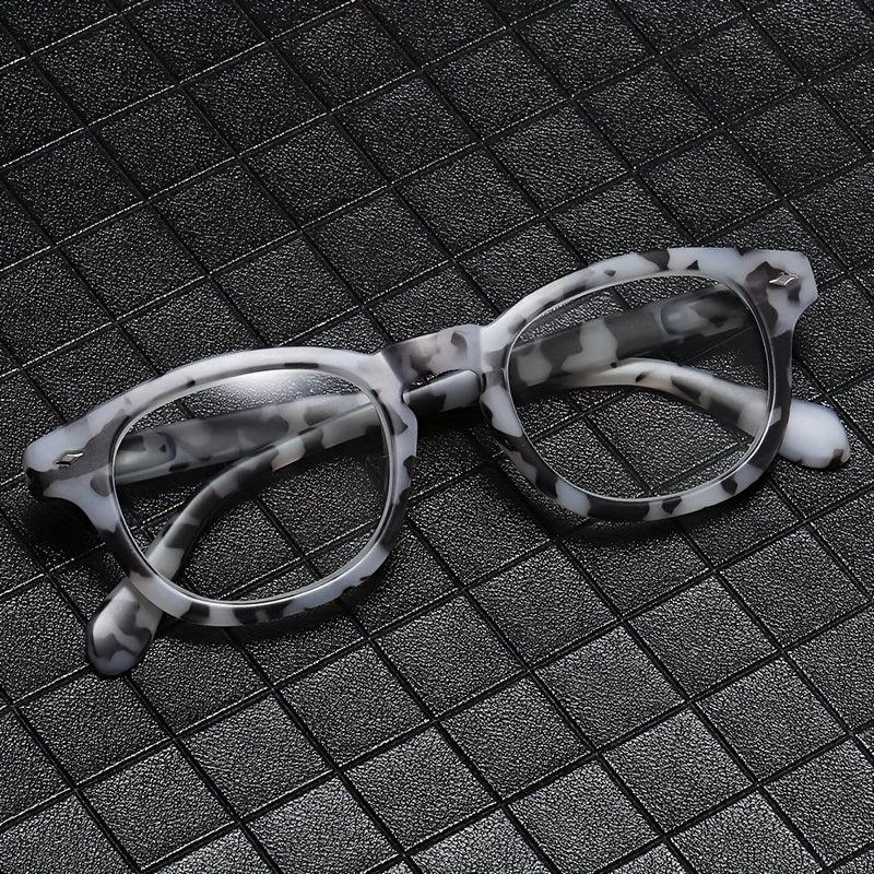 Retro Tortoiseshell Reading Glasses Anti Light Spring Hinge Presbyopic Unisex