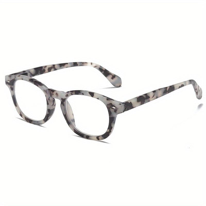 Retro Tortoiseshell Reading Glasses Anti Light Spring Hinge Presbyopic Unisex