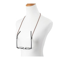 3pcs Glasses Lanyard Sunglasses Chain PU Leather Braided Sport Band Beige Brown