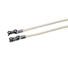 3pcs Glasses Lanyard Sunglasses Chain PU Leather Braided Sport Band Beige Brown