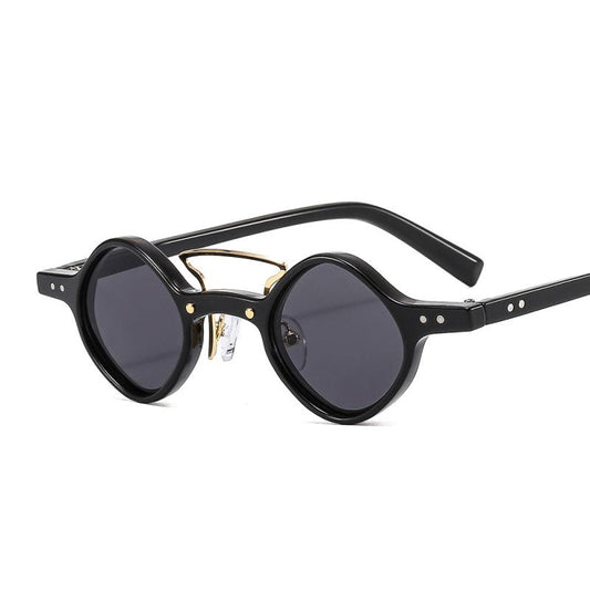 Men's Punk Hip Hop Small Frame Motorcycle Sunglasses