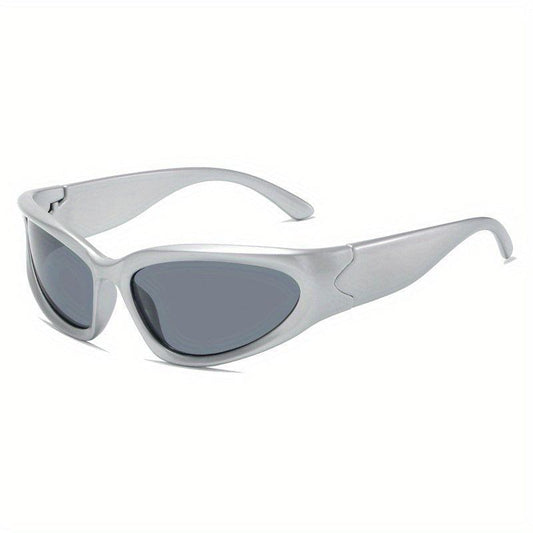 Y2K Oval Sunglasses Futuristic Sun Glasses UV400 Shades