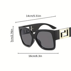 Square Sunglasses Mirror Lens UV400 Protection