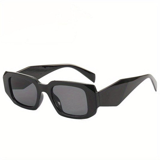 Rectangle Frame Sunglasses Rhomb Temple UV400