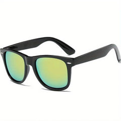 Square Frame Sunglasses Rivet Decor Glasses UV400