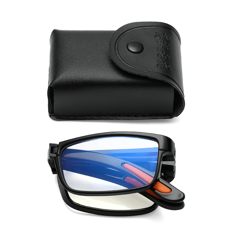 Folding Reading Glasses Diopter 1.0-4.0 Anti Light Presbyopia Eyeglasses