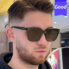 Orange Large Frame UV Protection Sunglasses