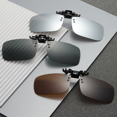 Polarized Clip On Sunglasses Flip Up Anti Glare UV400