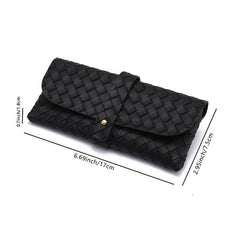 Soft Sunglasses Case with Belt Buckle Press On Eyewear Box