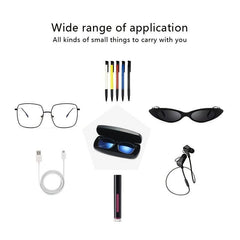 Soft Sunglasses Case with Belt Buckle Press On Eyewear Box